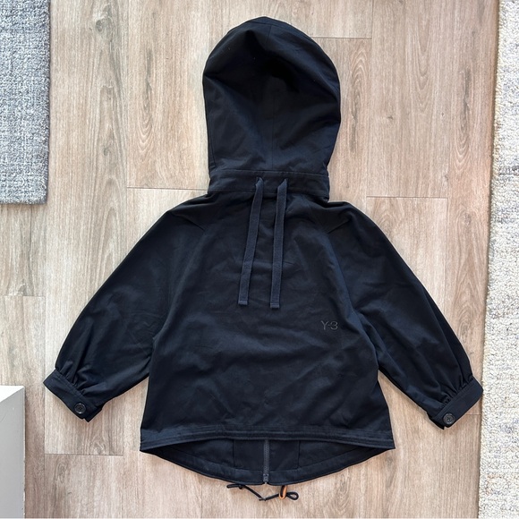 Vintage FW09 Adidas Y-3 Yohji Yamamoto Womens Hooded Twill Anorak Jacket - Sz M - Picture 4 of 7